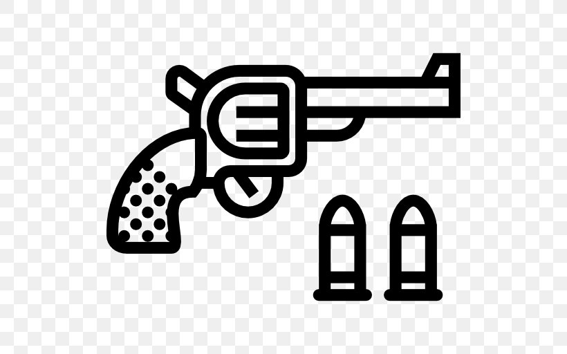 Revolver Weapon Artillery, PNG, 512x512px, Revolver, Area, Artillery, Black, Black And White Download Free