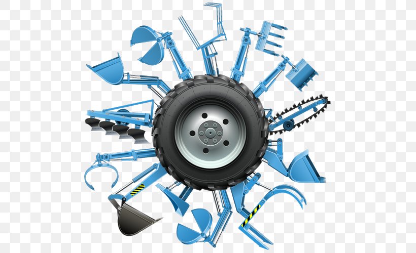 Tractor Vector Graphics Royalty-free Agriculture Stock Photography, PNG, 500x500px, Tractor, Agriculture, Auto Part, Automotive Tire, Bulldozer Download Free