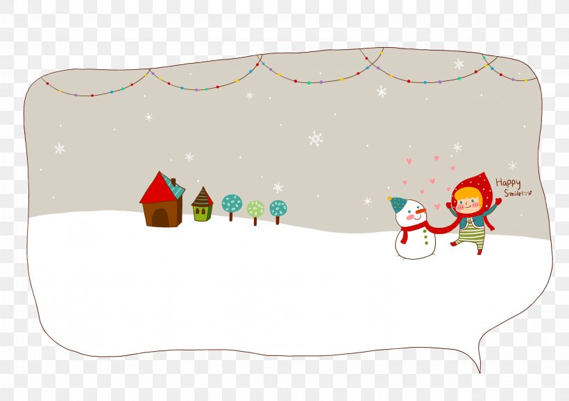 Cartoon Snowman Speech Balloon Illustration, PNG, 2961x2094px, Cartoon, Animation, Child, Christmas, Comics Download Free