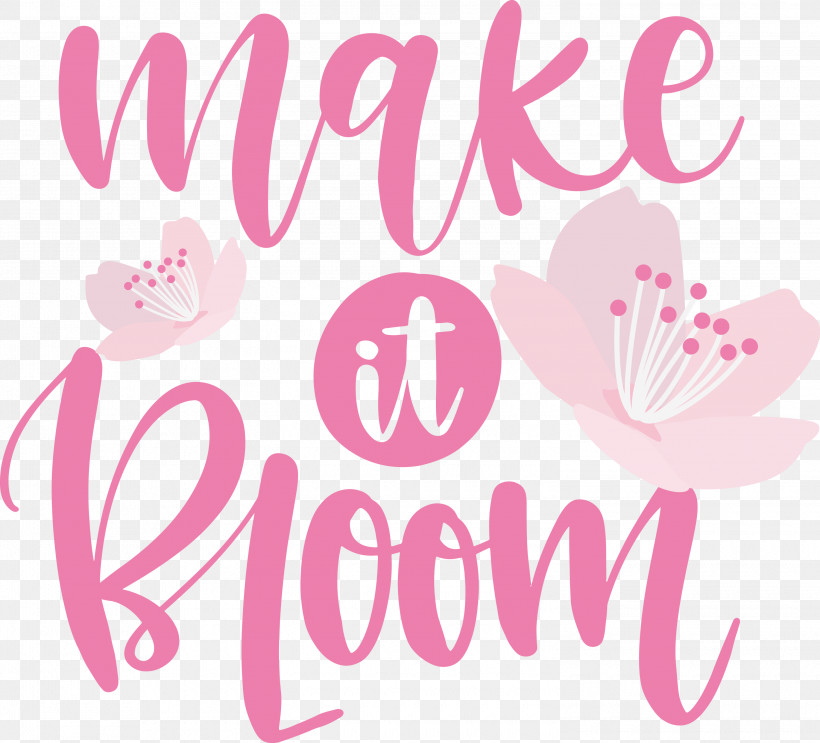 Make It Bloom Bloom Spring, PNG, 3000x2719px, Bloom, Flower, Happiness, Lilac M, Logo Download Free