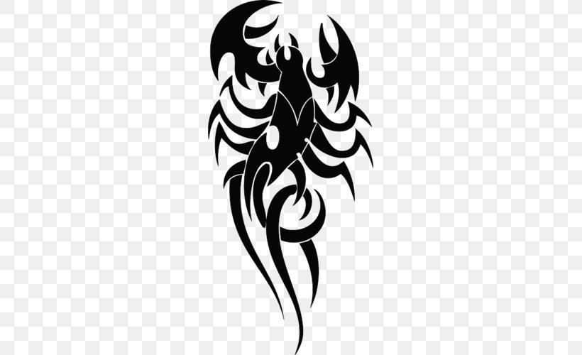 Scorpion Tattoo Flash Image Vector Graphics, PNG, 500x500px, Scorpion, Arachnid, Art, Black, Black And White Download Free