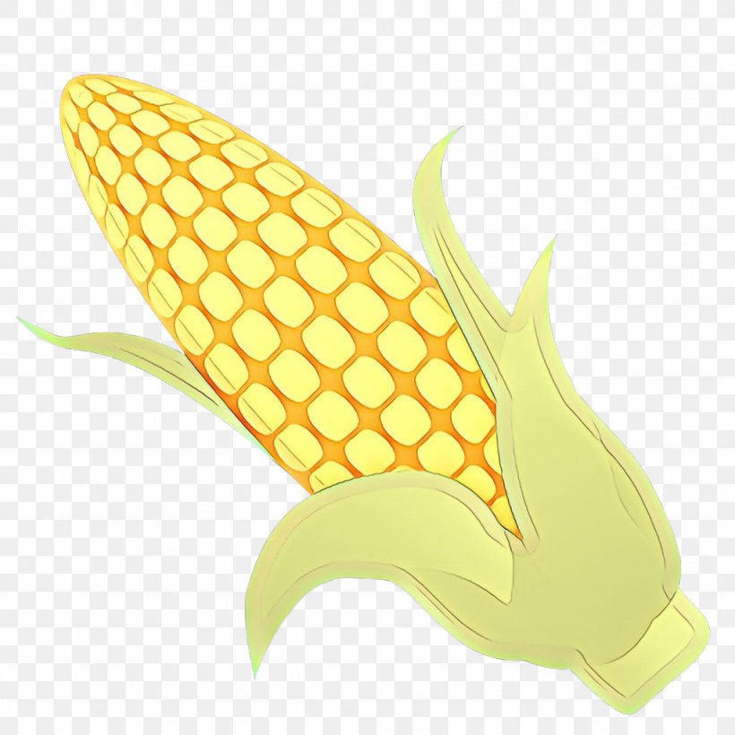 Yellow Corn Vegetarian Food Fin Fish, PNG, 1024x1024px, Cartoon, Corn, Corn On The Cob, Fin, Fish Download Free