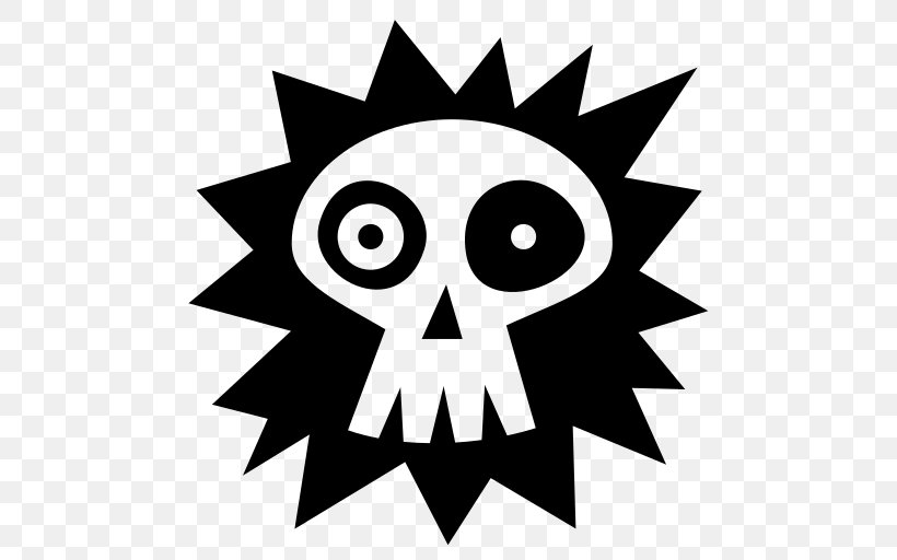 Skull Clip Art, PNG, 512x512px, Skull, Artwork, Black, Black And White, Fictional Character Download Free
