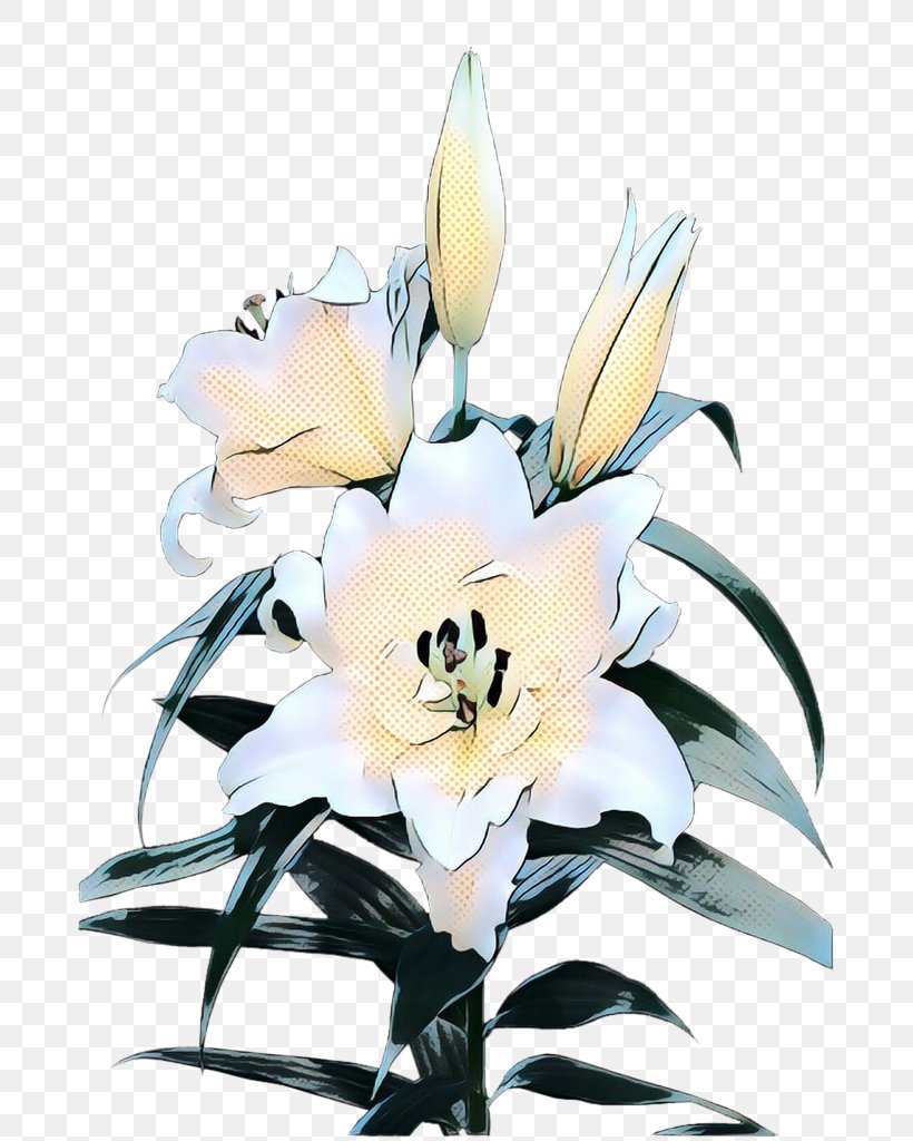 Floral Design Easter Lily Flower Bouquet Cut Flowers, PNG, 683x1024px, Floral Design, Art, Artificial Flower, Arumlily, Blackandwhite Download Free