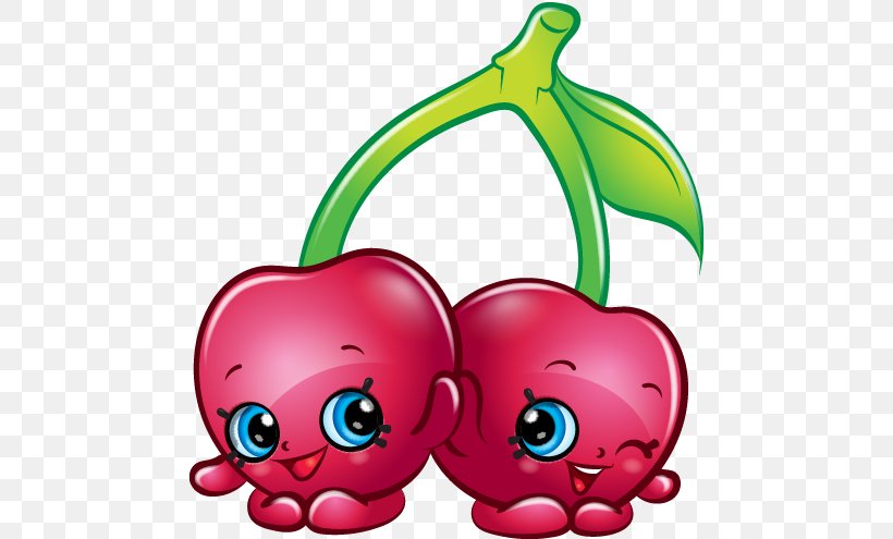 Shopkins Cherry Food Grocery Store Clip Art, PNG, 576x495px, Shopkins, Apple, Berry, Cherry, Child Download Free