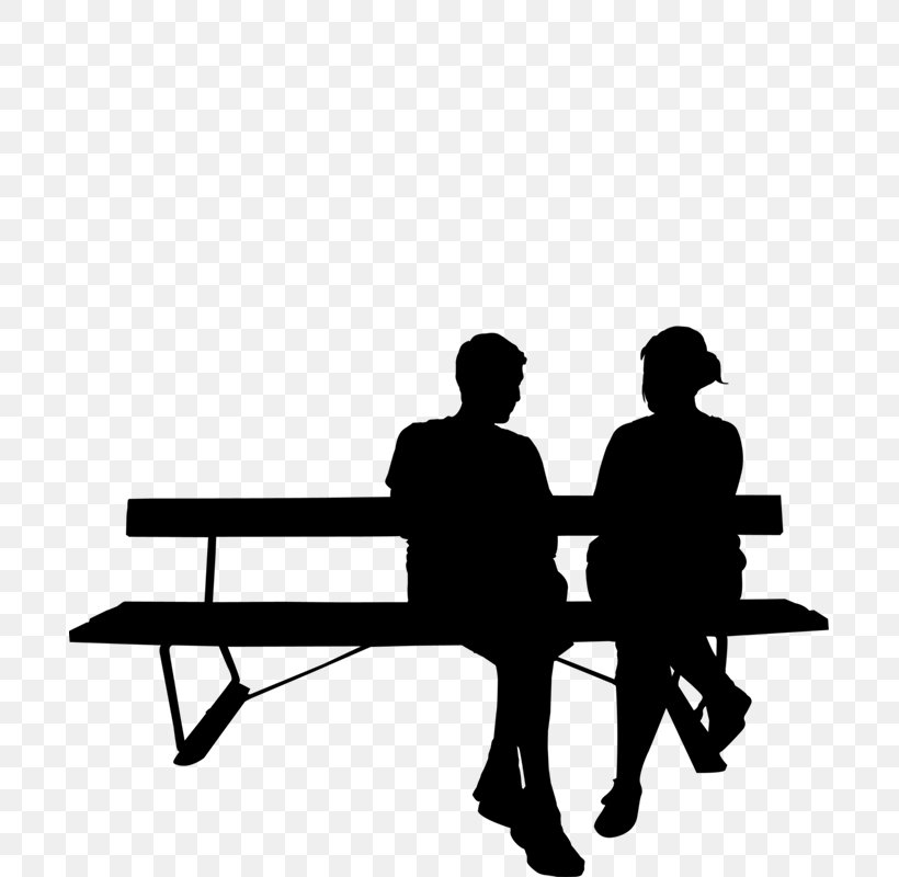 Black & White, PNG, 693x800px, Black White M, Behavior, Bench, Conversation, Furniture Download Free