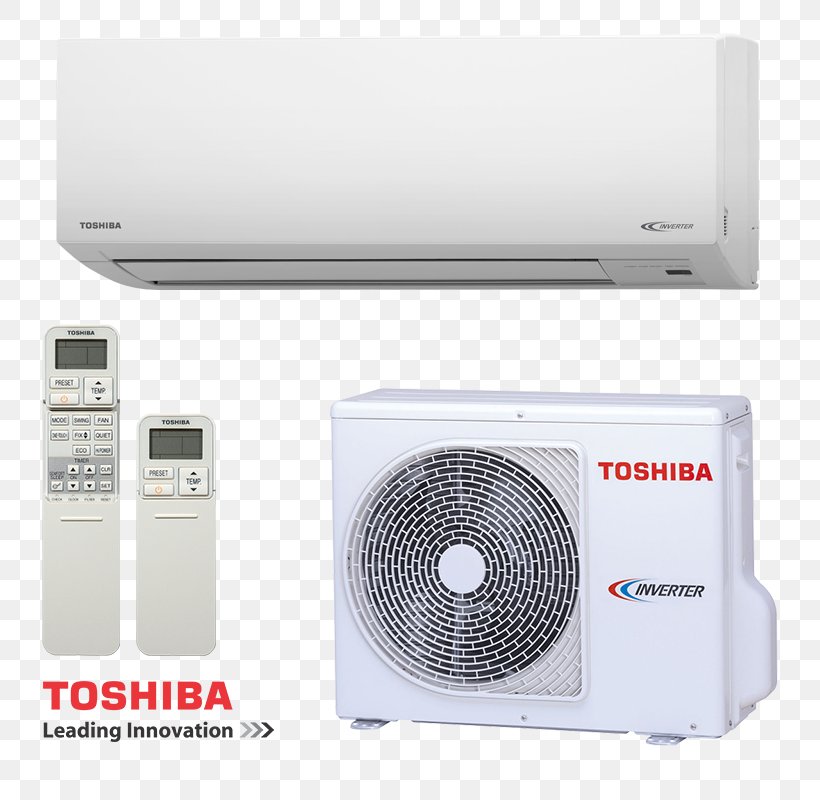 Air Conditioning Toshiba Air Conditioner Sistema Split Inverterska Klima, PNG, 800x800px, Air Conditioning, Air Conditioner, Business, Computer Hardware, Electronics Download Free
