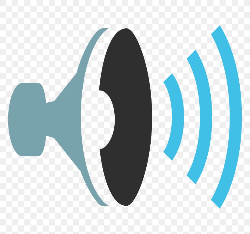 Emoji Sound Wave Loudspeaker Clip Art, PNG, 768x768px, Emoji, Acoustic Wave, Blue, Brand, Emojipedia Download Free