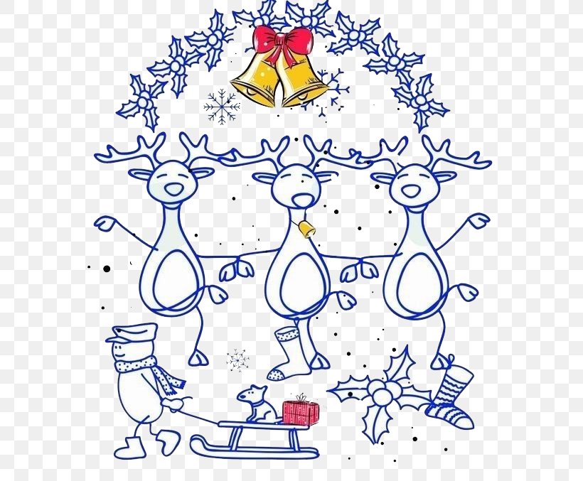 Reindeer Christmas T-shirt Clip Art, PNG, 573x677px, Watercolor, Cartoon, Flower, Frame, Heart Download Free