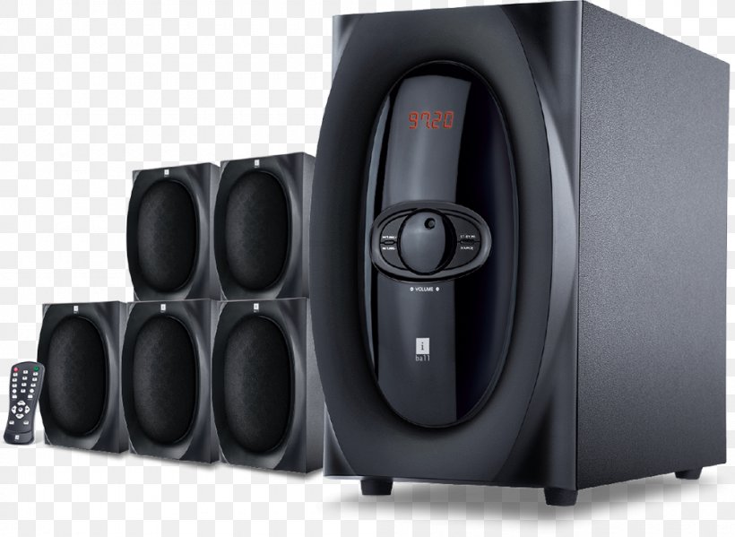 Subwoofer GN Trade Computer Speakers Home Theater Systems IBall, PNG, 1000x731px, 51 Surround Sound, Subwoofer, Audio, Audio Equipment, Business Download Free