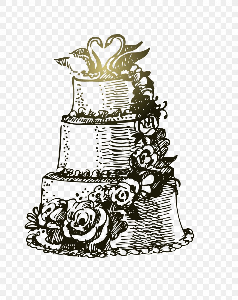 Wedding Invitation Wedding Cake Drawing, PNG, 1231x1554px, Wedding Invitation, Black And White, Drawing, Illustrator, Monochrome Download Free