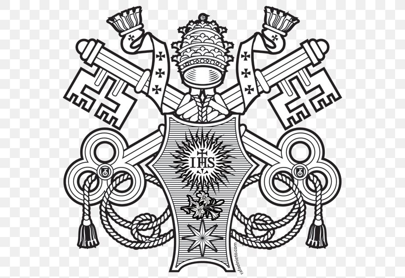 Vatican City Coat Of Arms Of Pope Francis Ecclesiastical Heraldry Papal Coats Of Arms, PNG, 600x563px, Vatican City, Art, Artwork, Bishop, Black And White Download Free