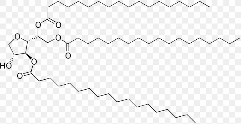 Sorbitan Tristearate Polysorbate 80 Sorbitan Monostearate, PNG, 1486x765px, Sorbitan Tristearate, Area, Auto Part, Black And White, Chemical Compound Download Free