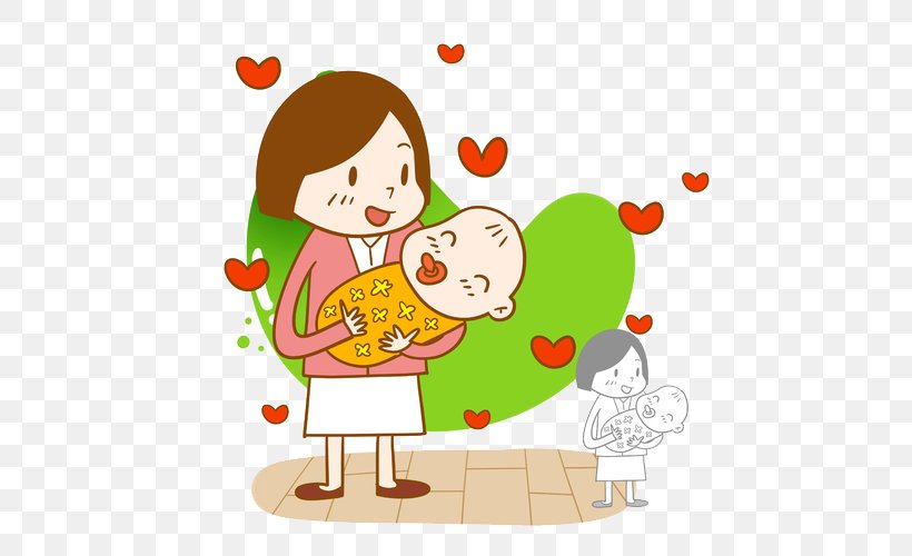 Woman Infant Clip Art, PNG, 500x500px, Watercolor, Cartoon, Flower, Frame, Heart Download Free