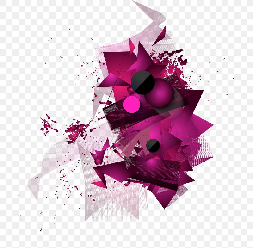 Abstract Art Modern Art Royalty-free Illustration, PNG, 701x803px, Abstract Art, Floral Design, Flower, Geometric Shape, Magenta Download Free