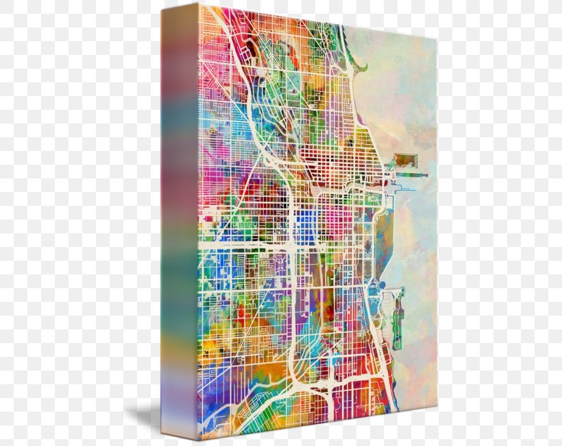 Canvas Entitled Gallery Wrap Modern Art, PNG, 469x650px, Canvas, Art, Chicago, City, Gallery Wrap Download Free