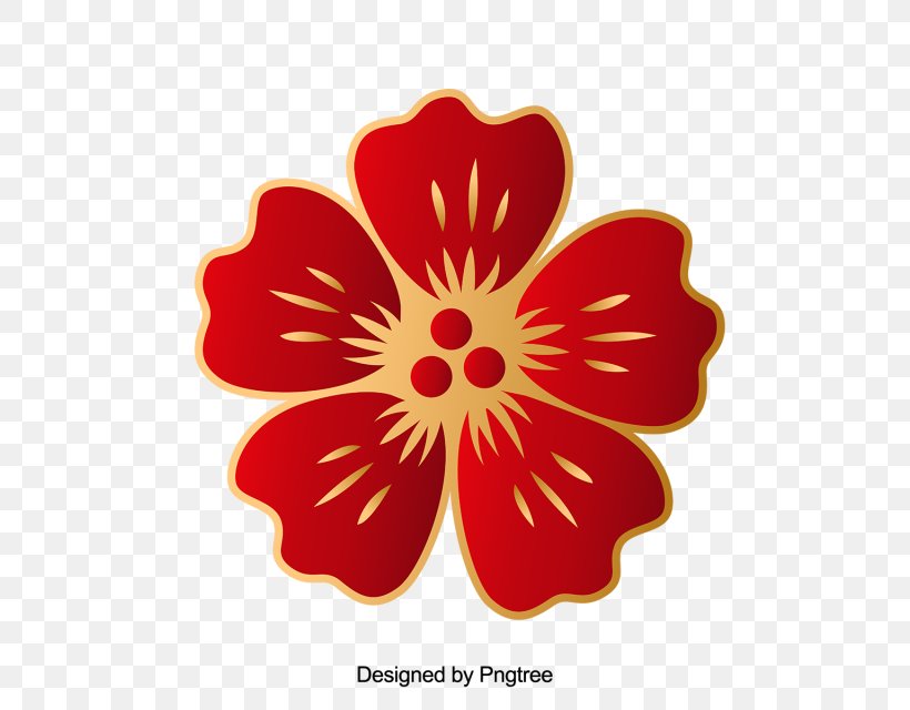 Chinese New Year Paper Cut, PNG, 640x640px, Flower, Chinese New Year, Cut Flowers, Hibiscus, Paper Download Free