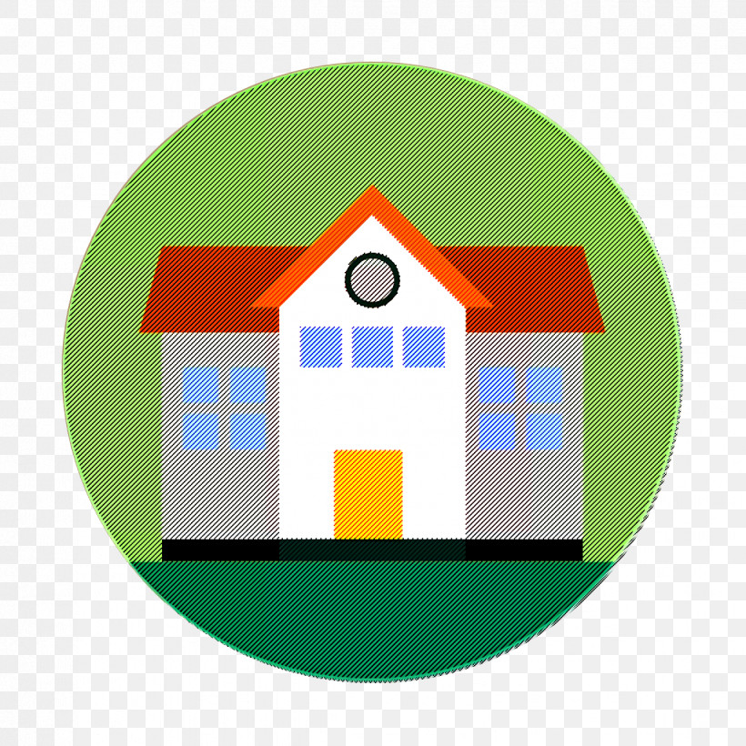 Modern Education Icon School Icon, PNG, 1234x1234px, Modern Education Icon, Geometry, Green, House, Line Download Free