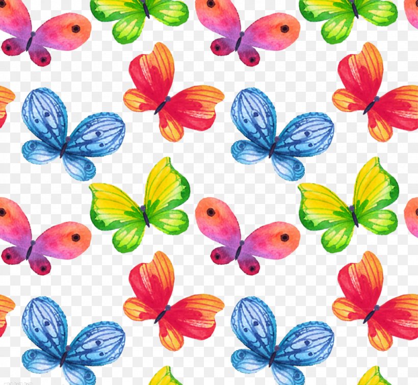 Color Euclidean Vector, PNG, 1024x944px, Color, Butterfly, Flower, Insect, Invertebrate Download Free