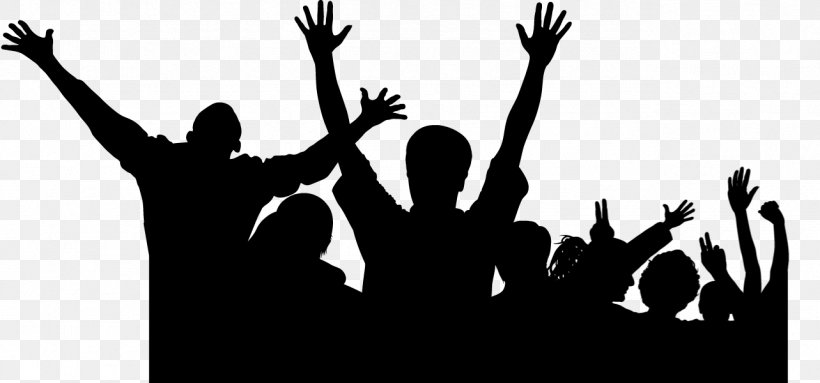 Crowd Cheering Clip Art, PNG, 1283x600px, Crowd, Applause, Audience, Black, Black And White Download Free
