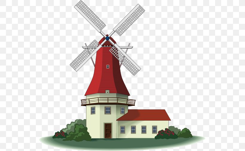 Windmill Free Content Clip Art, PNG, 555x507px, Windmill, Building, Energy, Free Content, Mill Download Free
