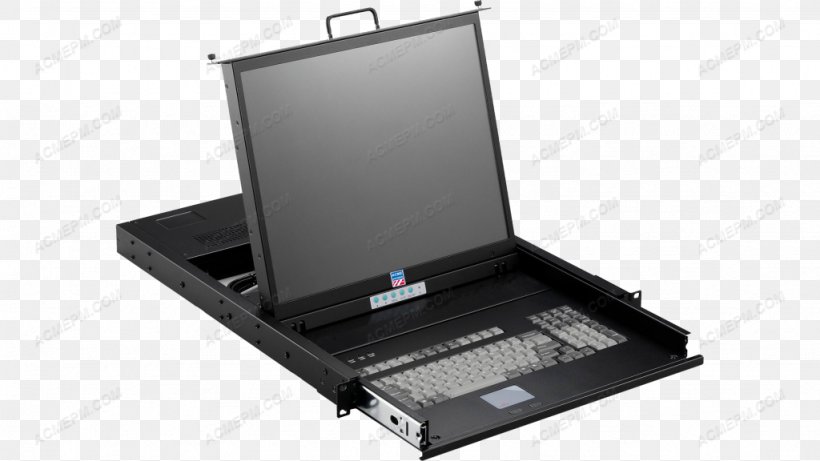 Computer Keyboard Laptop KVM Switches 19-inch Rack Network Switch, PNG, 1024x576px, 10 Gigabit Ethernet, 19inch Rack, Computer Keyboard, Computer Hardware, Computer Monitor Accessory Download Free