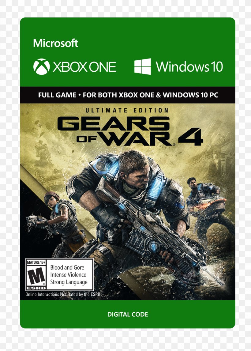 Gears Of War 4 Gears Of War: Ultimate Edition Xbox One Video Game, PNG, 1180x1650px, Gears Of War 4, Coalition, Computer Software, Gears Of War, Gears Of War Ultimate Edition Download Free
