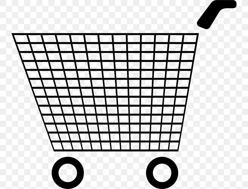 Shopping Cart Clip Art, PNG, 746x626px, Shopping Cart, Area, Bag, Black And White, Cart Download Free