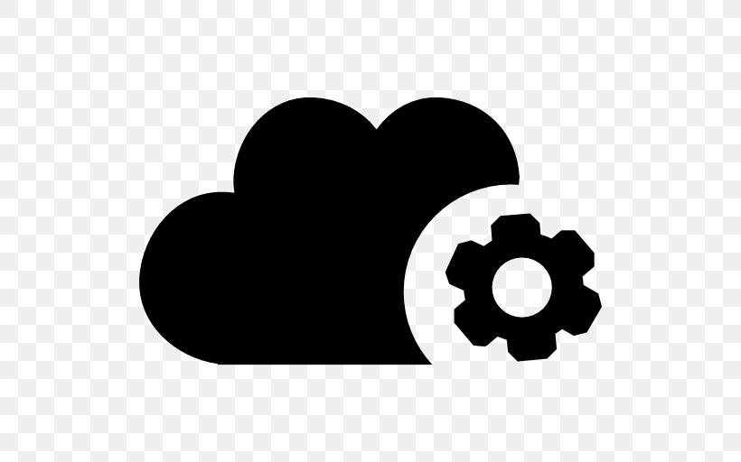 Cloud Computing Symbol Download, PNG, 512x512px, Cloud Computing, Black, Black And White, Flower, Heart Download Free