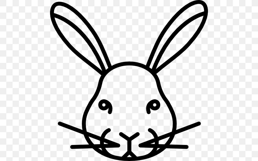 Rabbit Cruelty-free Easter Bunny Clip Art, PNG, 512x512px, Rabbit, Animal, Artwork, Black, Black And White Download Free