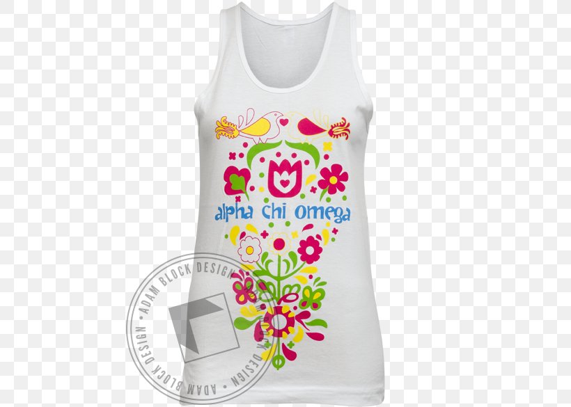 T-shirt Alpha Chi Omega Sleeveless Shirt Lindsay Gillis, PNG, 464x585px, Watercolor, Cartoon, Flower, Frame, Heart Download Free