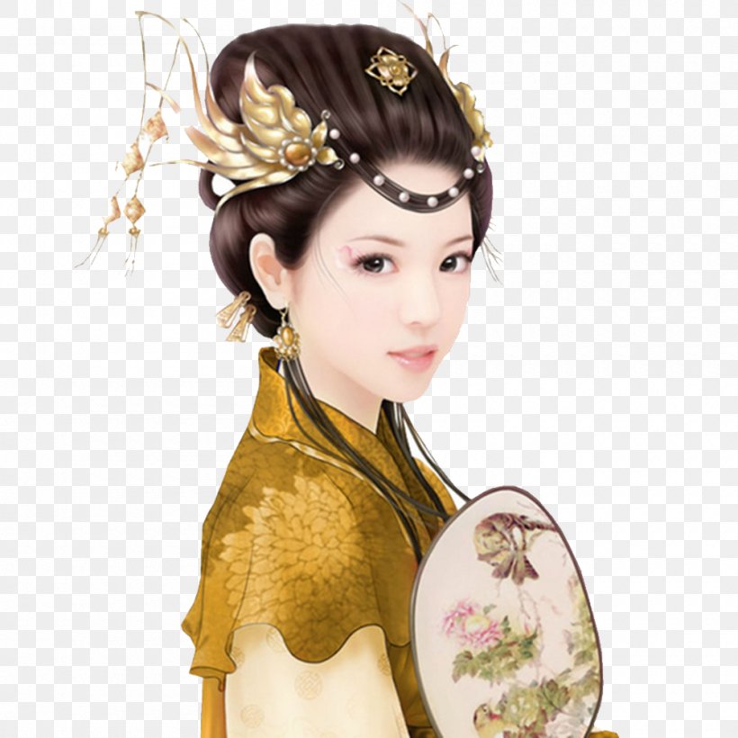 Xi Shi China United States Four Beauties Spring And Autumn Period, PNG, 1000x1000px, Xi Shi, Ancient History, Beauty, Black Hair, Brown Hair Download Free