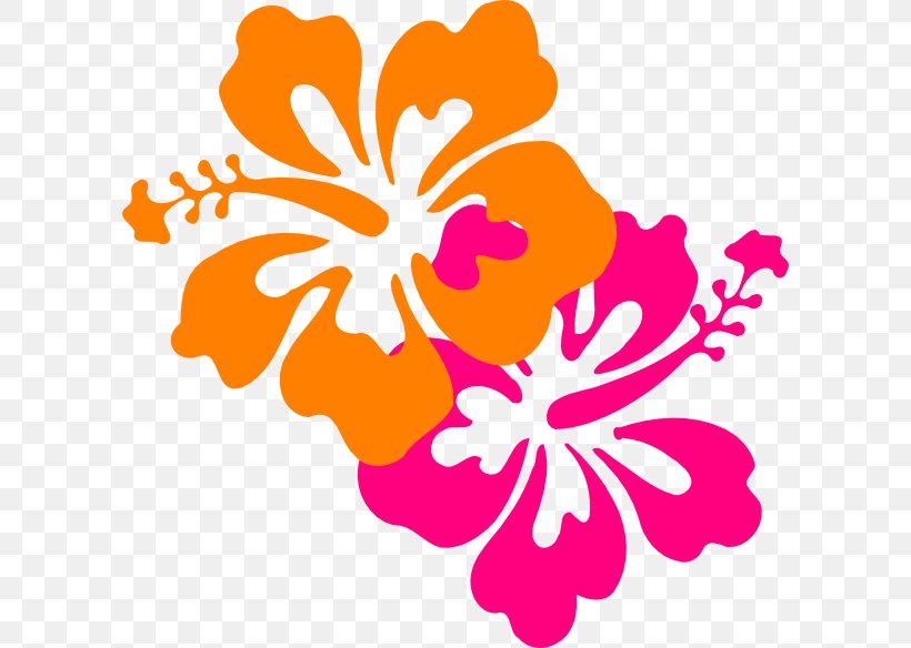 Hawaiian Hibiscus Flower Clip Art, PNG, 600x584px, Hawaii, Aloha, Artwork, Cut Flowers, Drawing Download Free