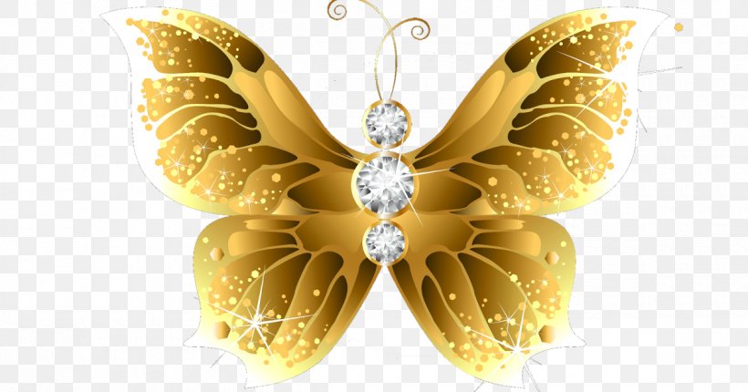 The Golden Butterfly Desktop Wallpaper Insect, PNG, 1200x630px, Butterfly, Arthropod, Borboleta, Brooch, Butterflies And Moths Download Free