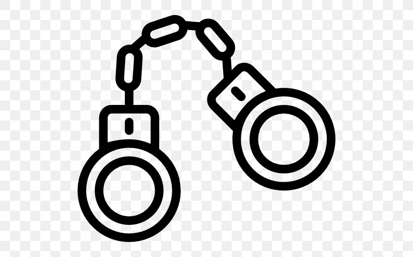 Handcuffs Florida Crime Police Prison, PNG, 512x512px, Handcuffs, Area, Arrest, Auto Part, Black And White Download Free