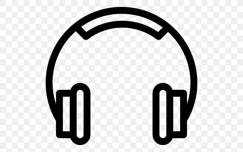 Headphones, PNG, 512x512px, Headphones, Area, Audio, Black And White, Brand Download Free