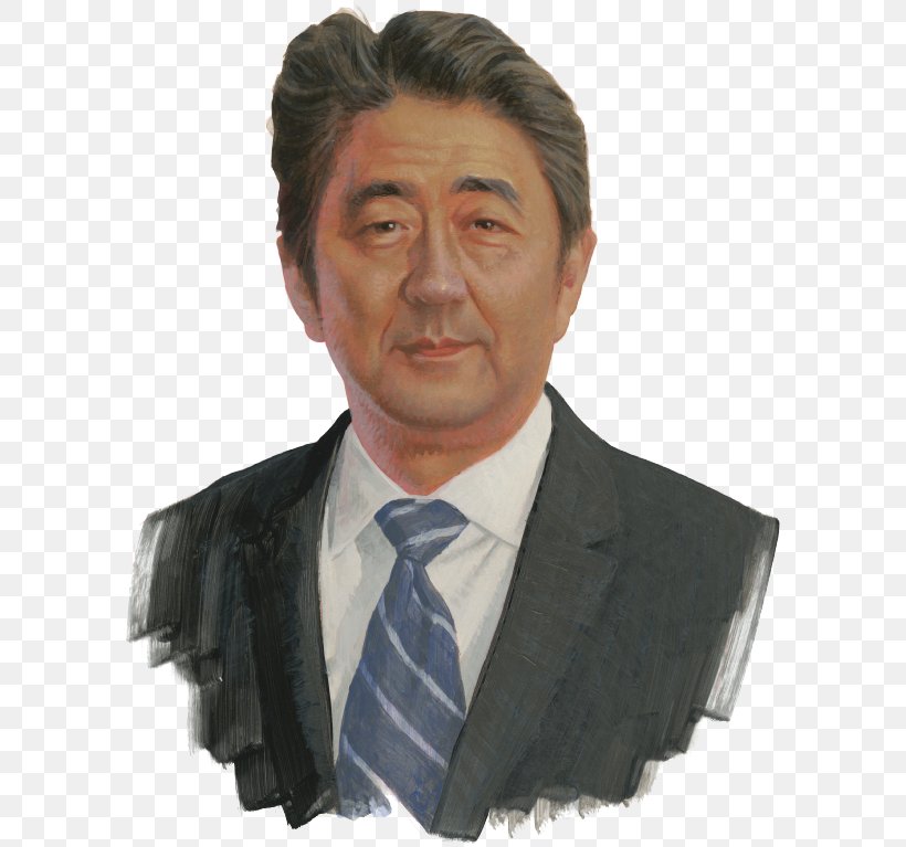 Shinzō Abe Prime Minister Of Japan, PNG, 595x767px, Japan, Art, Businessperson, Chin, Elder Download Free