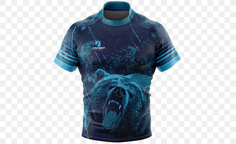 T-shirt Sleeve Rugby Shirt Clothing, PNG, 500x500px, Tshirt, Active Shirt, Blue, Clothing, Cycling Download Free