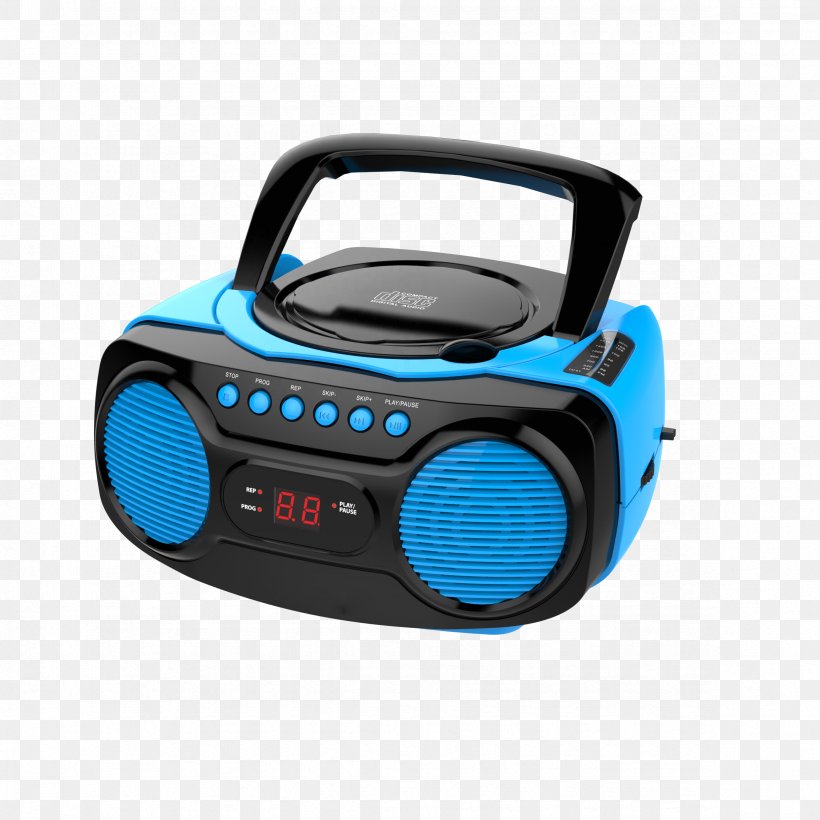Boombox Stereophonic Sound Sound Box Multimedia, PNG, 2353x2353px, Boombox, Electric Blue, Electronic Instrument, Multimedia, Portable Media Player Download Free