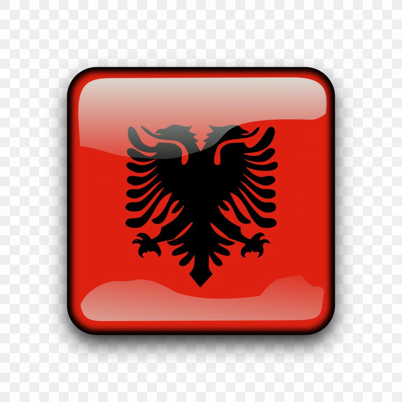 Flag Of Albania National Flag Coat Of Arms Of Albania, PNG, 2400x2400px, Albania, Albanian Armed Forces, Balkans, Coat Of Arms Of Albania, Flag Download Free