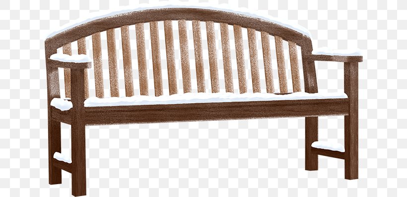 Bench Chair Snow Furniture, PNG, 645x398px, Bench, Armrest, Bed Frame, Chair, Furniture Download Free