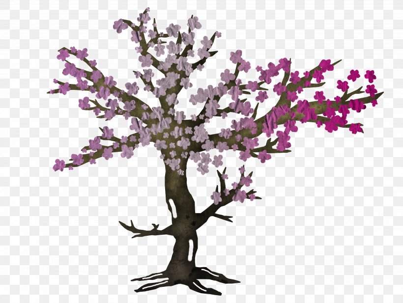 Cherry Blossom Cut Flowers Purple, PNG, 3900x2936px, Cherry Blossom, Blossom, Branch, Cherry, Cut Flowers Download Free