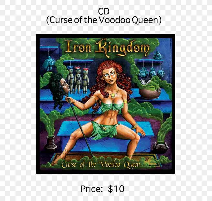 Curse Of The Voodoo Queen Iron Kingdom Album Cover Heavy Metal, PNG, 681x779px, Album, Advertising, Album Cover, Compact Disc, Curse Download Free