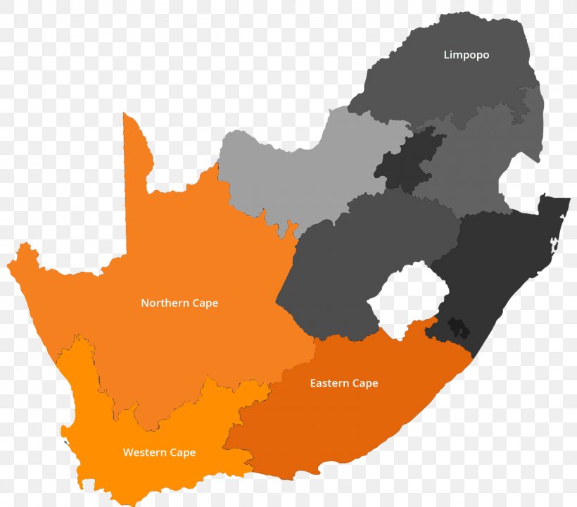 South Africa Vector Map, PNG, 1600x1405px, South Africa, Africa, Art, Map, Orange Download Free