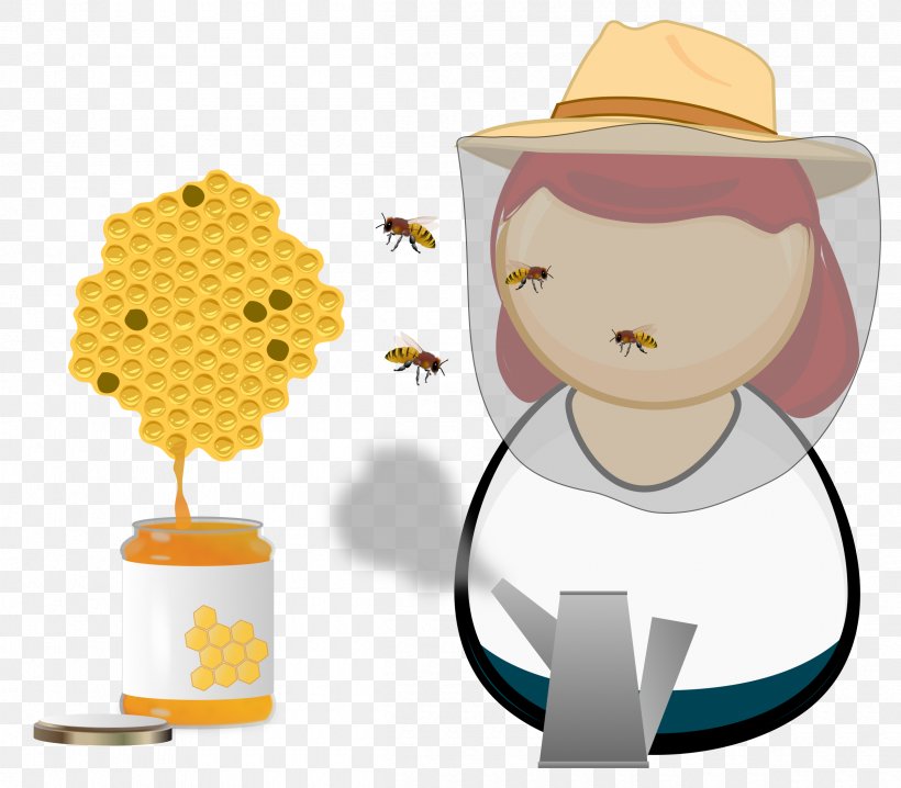 Beekeeper Beehive Honey Bee Clip Art, PNG, 2400x2102px, Bee, Apiary, Art, Beehive, Beekeeper Download Free