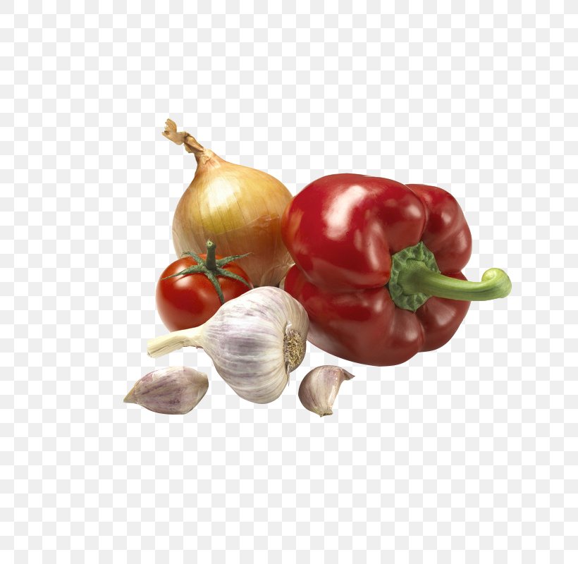 Bell Pepper Vegetable Vegetarian Cuisine Onion Garlic, PNG, 800x800px, Bell Pepper, Auglis, Bell Peppers And Chili Peppers, Capsicum, Capsicum Annuum Download Free