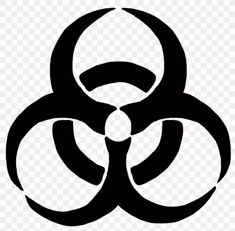 Biological Hazard Vector Graphics Sign Hazard Symbol, PNG, 1240x1222px, Biological Hazard, Area, Artwork, Black And White, Hazard Download Free