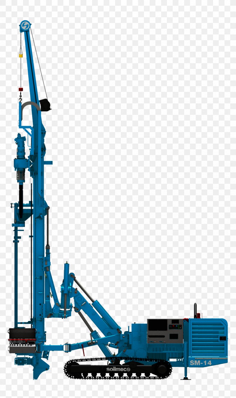Crane Machine Drilling Rig Soilmec Hydraulics, PNG, 887x1500px, Crane, Architectural Engineering, Augers, Construction Equipment, Cylinder Download Free