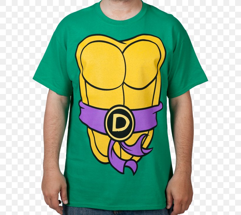 Donatello T-shirt Raphael Shredder Leonardo, PNG, 600x732px, Donatello, Clothing, Costume, Green, Leonardo Download Free