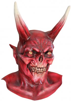 Devil - Lucifer Mask Devil Demon Halloween Costume PNG